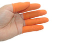 Rubber padded thick finger sleeve