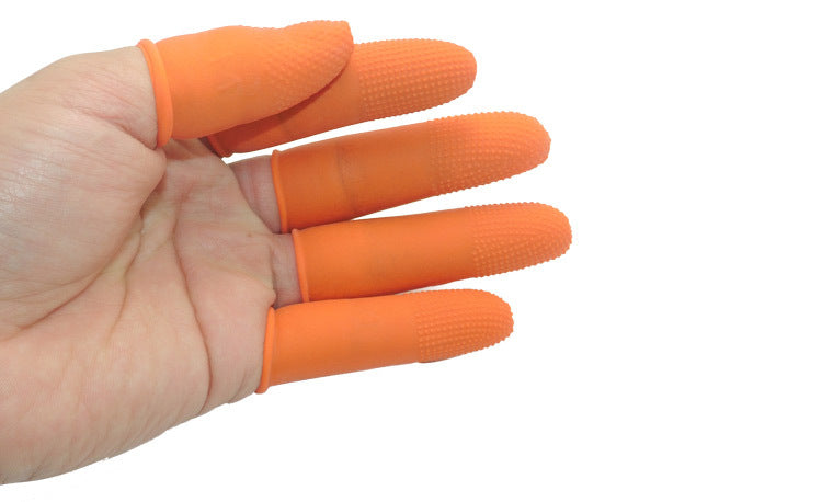 Rubber padded thick finger sleeve