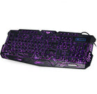Tricolor backlight wired gaming keyboard