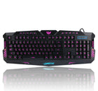 Tricolor backlight wired gaming keyboard